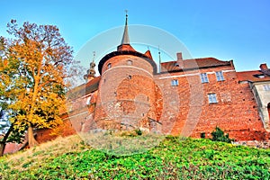 The cathedral complex on a hill in Frombork, Poland