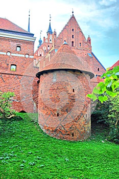 The cathedral complex on a hill in Frombork, Poland
