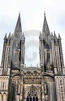 Cathedral in Coutances, Normandy, France