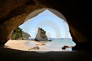 Cathedral Cove looking through the cave