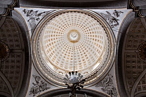Cathedral dome in Puebla Mexico photo