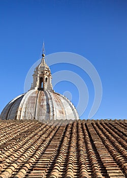 Cathedral dome and tile roof