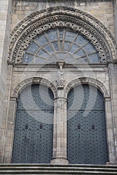 Cathedral Door; Orense; Galicia