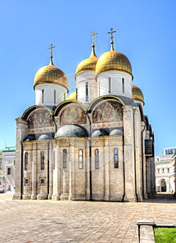 Cathedral of the Dormition Uspensky Sobor or Assumption Cathedral of Moscow Kremlin, Russia photo