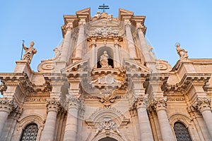 The Cathedral Duomo of Ortigia in Syracuse, Sicily, Italy