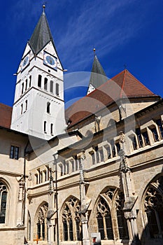 Eichstaett Cathedral Cloisters in Altmuehl Valley, Bavaria, Germany