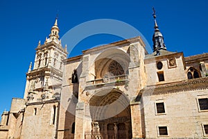 Cathedral in El Burgo de Osma, Castilla Leon in Spain photo
