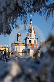 Cathedral of the Epiphany in Irkutsk, Siberia, Russia