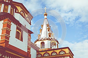 The Cathedral of the Epiphany of the Lord. Orthodox Church, Catholic Church. Irkutsk, Siberia, Russia