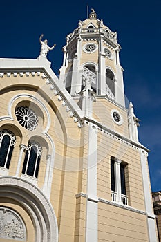 Cathedral facade in Casco Viejo Panama photo