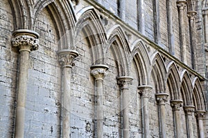Cathedral Facade in Ely, Cambridgeshire