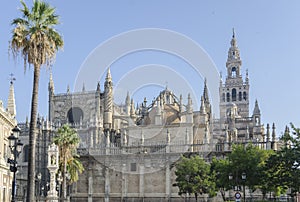 Cathedral and Giralda tower, Seville, Spain