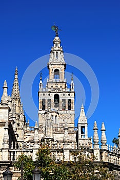 Cathedral and Giralda tower, Seville, Spain.