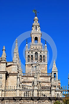 Cathedral and Giralda tower, Seville, Spain.