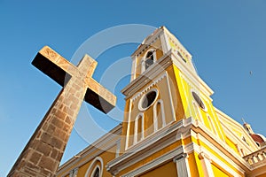 Cathedral at Granada, Nicaragua, Central America.