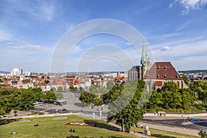 Cathedral Hill of Erfurt in Thuringia, Germany