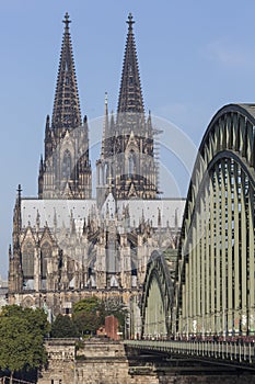 Cathedral and Hohenzollern Bridge - Cologne, Germany