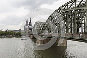 Cathedral and Hohenzollern Bridge - Cologne, Germany