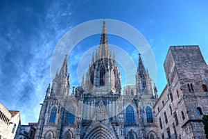 Cathedral of the Holy Cross and Saint Eulalia, Barcelona, Spain photo