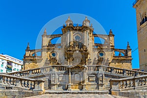 Cathedral of holy saviour in Jerez de la Frontera in Spain photo