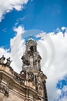 Cathedral of the Holy Trinity aka Hofkirche Kathedrale Sanctissimae Trinitatis in Dresden Germany.