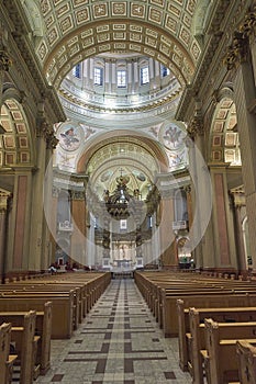 Cathedral interior Montreal front view