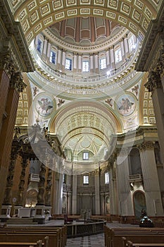 Cathedral interior Montreal side view