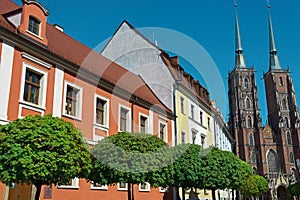 Cathedral island with Wroclaw cathedral