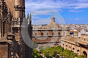 Cathedral La Giralda at Sevilla Spain photo