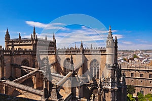 Cathedral La Giralda at Sevilla Spain photo