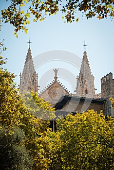 Cathedral La Seu in Palma de Mallorca, Spain
