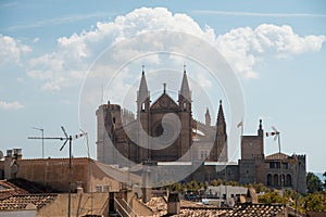 Cathedral La Seu in Palma de Mallorca, Spain