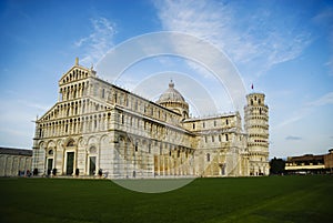 The Cathedral and The Leaning Tower of Pisa at the Miracle Square Italy
