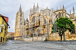 Cathedral of Leon, Spain photo