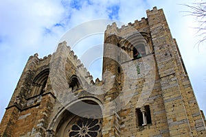 Cathedral in Lisbon city.