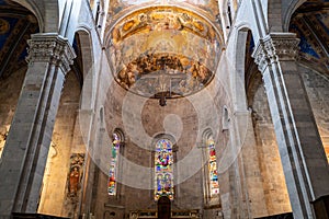 The cathedral in Lucca, Italy