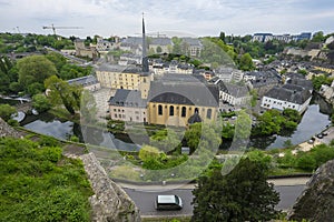 Cathedral in Luxembourg City, Luxembourg.