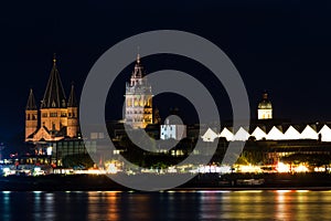 Cathedral of Mainz at night