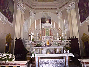 Cathedral at Malcesine on Lake Garda in Northern Italy