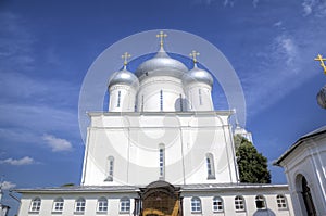 Cathedral of Martyr Nikita and chapel `Stolp Pillar`. Nikitsky Monastery.