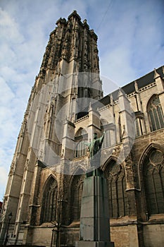 Cathedral of Mechelen in Flanders