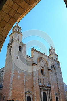 Cathedral of the merida city in yucatan, Mexico V photo