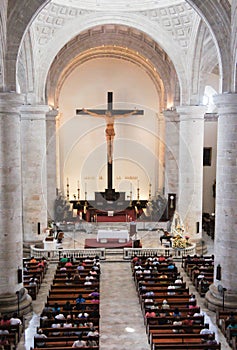 Cathedral in Merida, Mexico photo