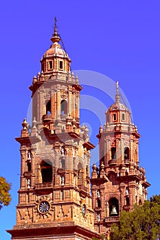 Baroque Cathedral of Morelia in michoacan, mexico I