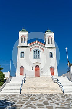 Cathedral of Naoussa town, Paros Island, Cyclades, Greece