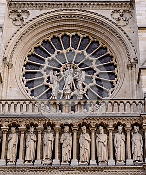 Cathedral Notre-Dame de Paris - Built French Gothic architecture, and it is among most well-known church buildings in the world