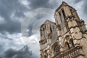 Cathedral Notre Dame On Ile De La Cite In Paris, France