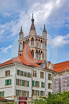 The Cathedral of Notre Dame of Lausanne in Swiss