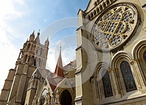 Cathedral of Notre Dame in Lausanne, Switzerland