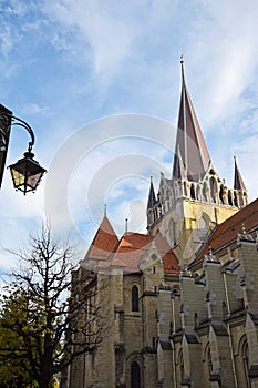 The Cathedral of Notre Dame of Lausanne , Switzerland